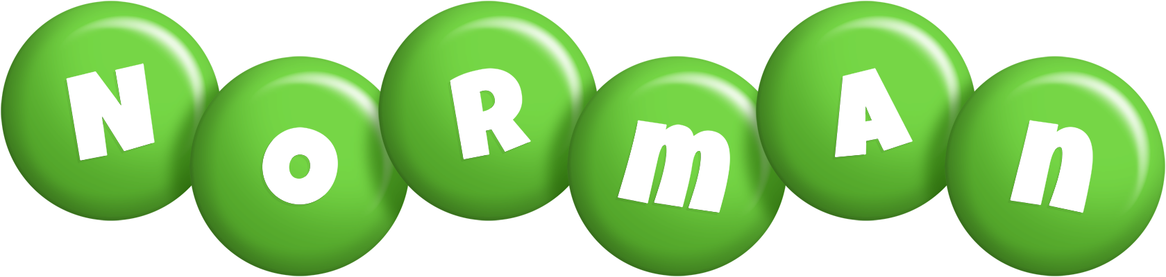 Norman candy-green logo
