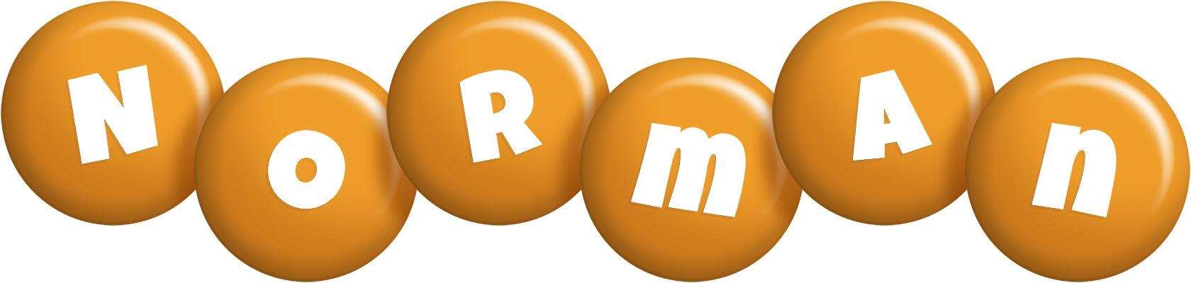 Norman candy-orange logo