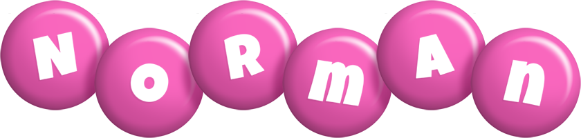 Norman candy-pink logo