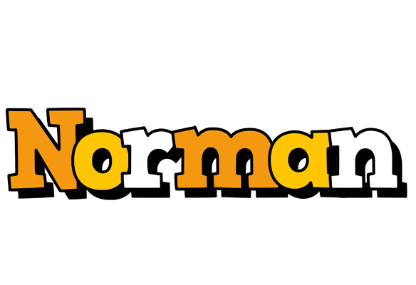 Norman cartoon logo
