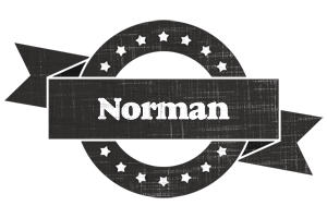 Norman grunge logo