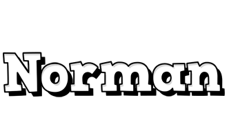 Norman snowing logo