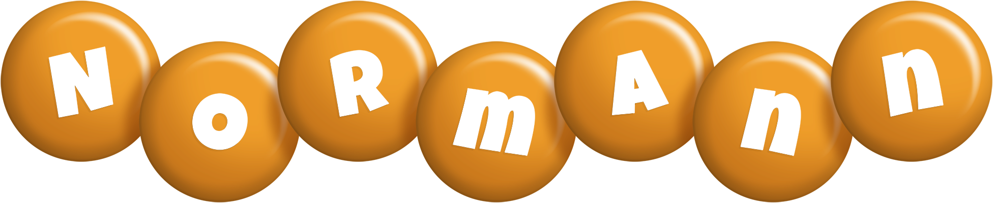 Normann candy-orange logo