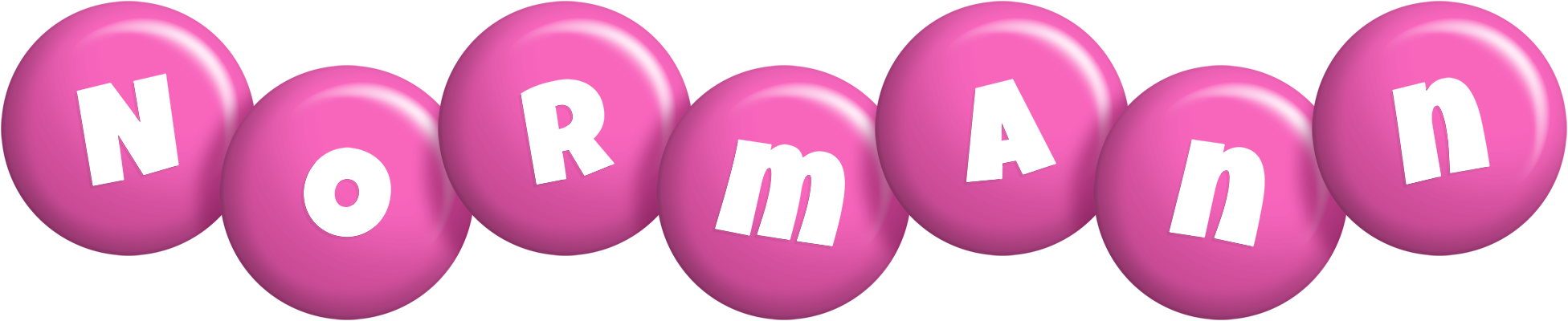 Normann candy-pink logo