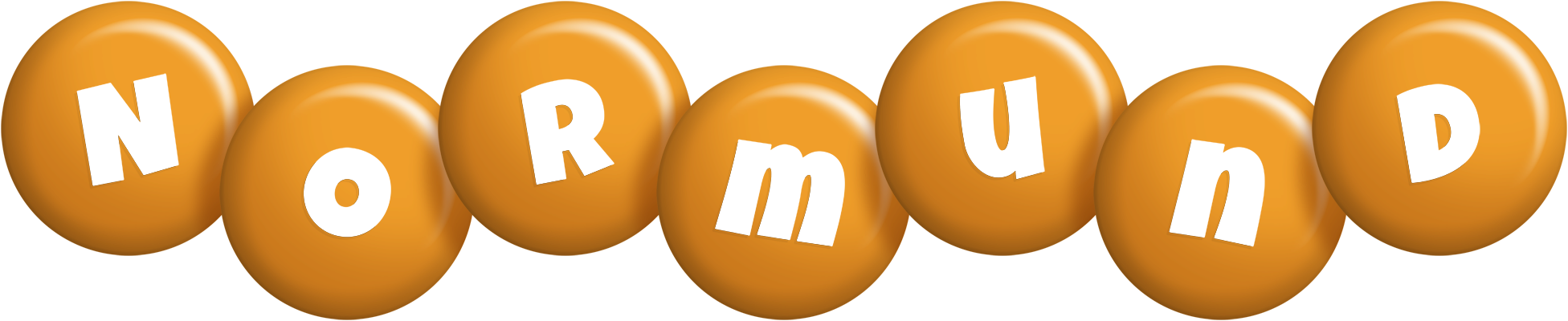 Normund candy-orange logo