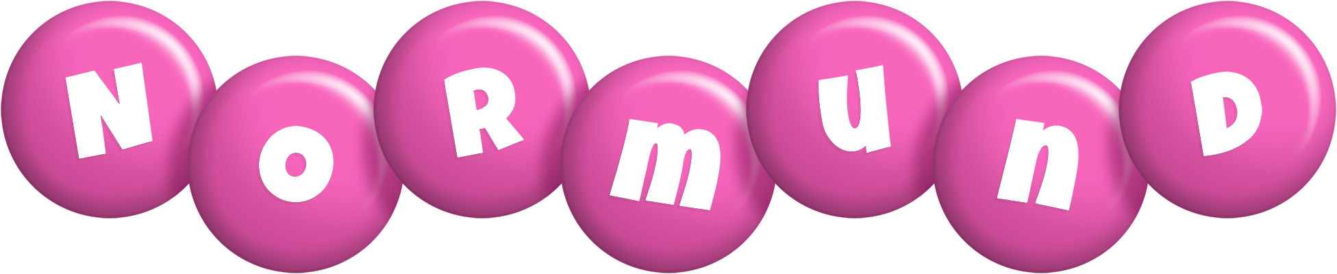 Normund candy-pink logo