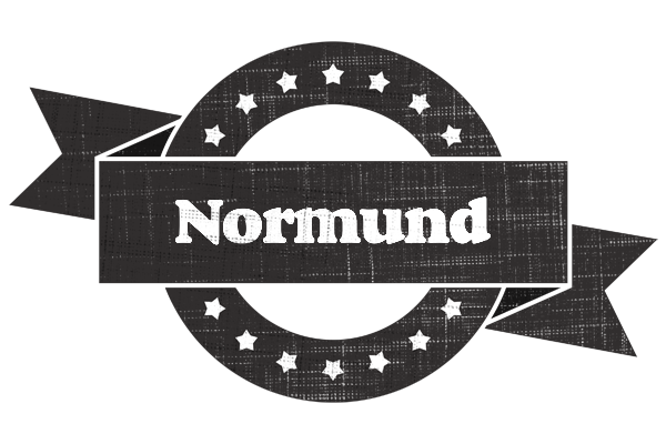 Normund grunge logo