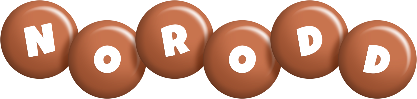 Norodd candy-brown logo