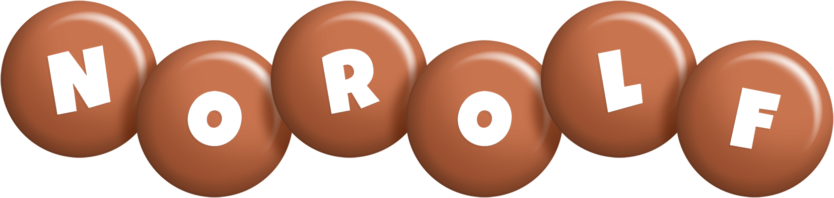 Norolf candy-brown logo