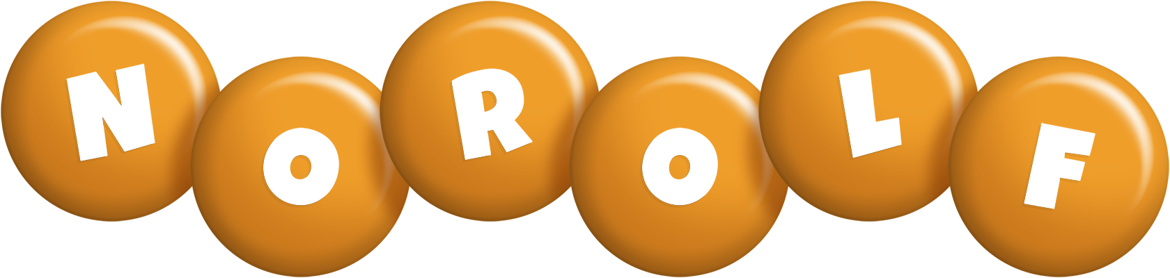 Norolf candy-orange logo