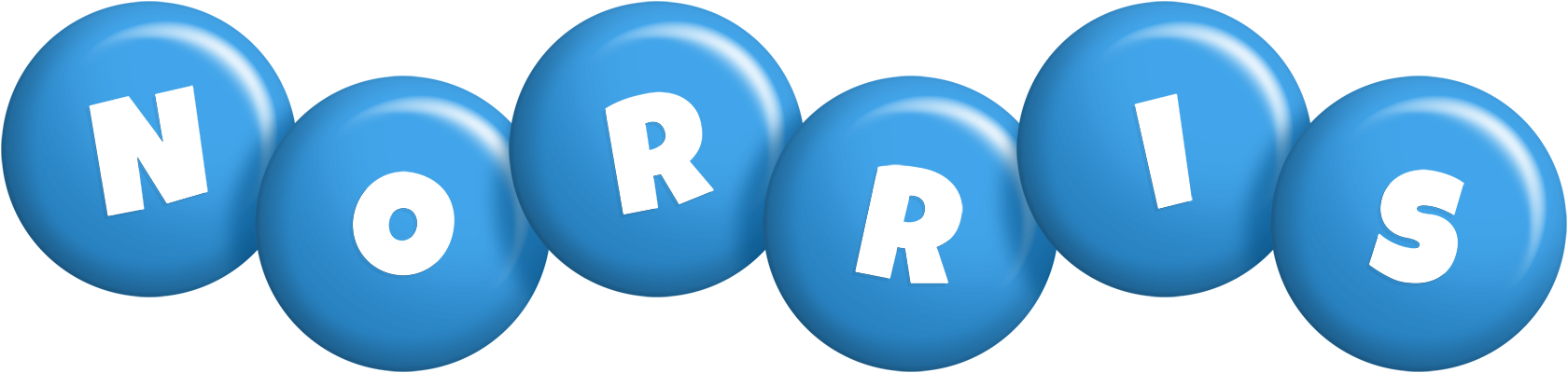 Norris candy-blue logo