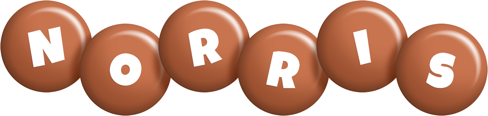 Norris candy-brown logo