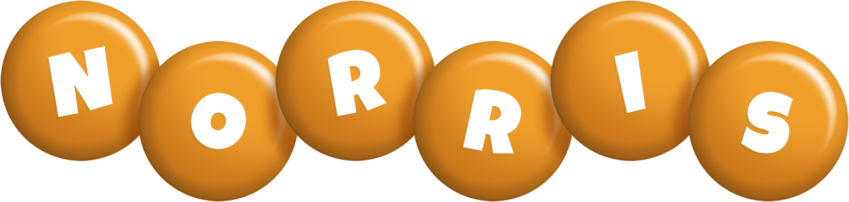 Norris candy-orange logo