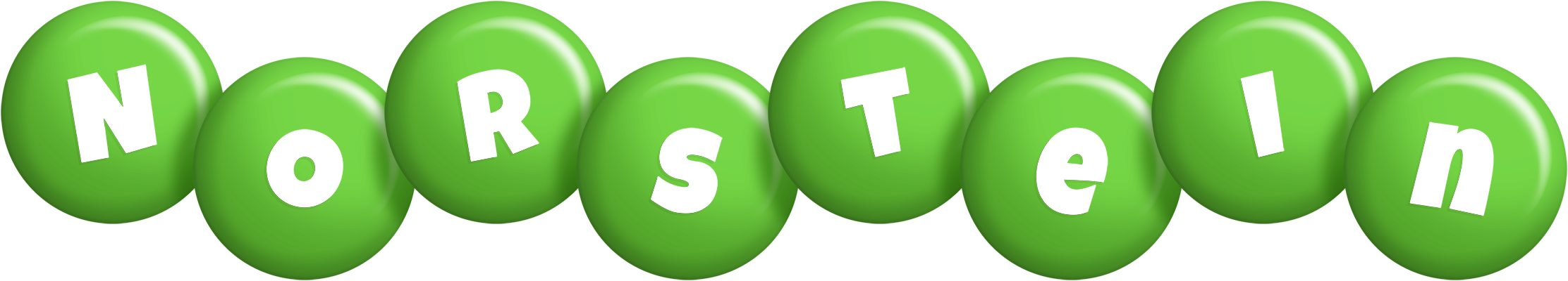 Norstein candy-green logo