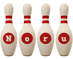 Noru bowling-pin logo