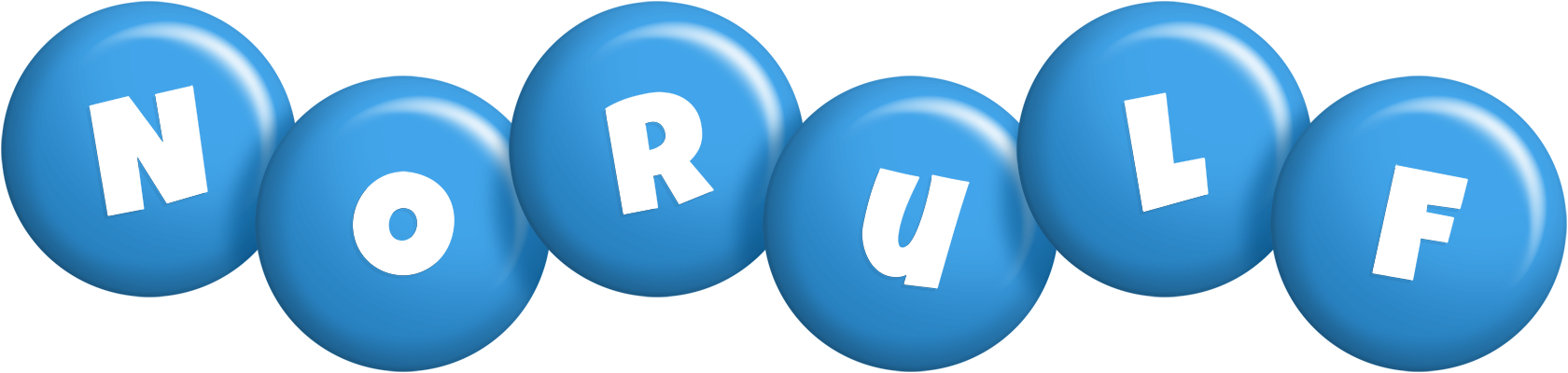 Norulf candy-blue logo