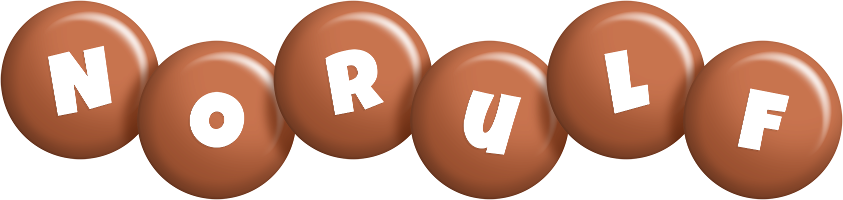 Norulf candy-brown logo