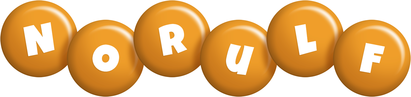 Norulf candy-orange logo