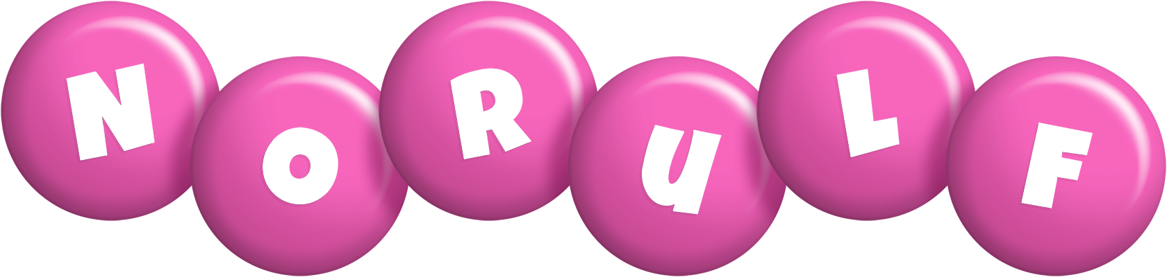 Norulf candy-pink logo