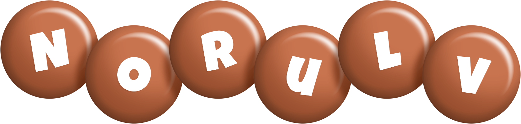 Norulv candy-brown logo