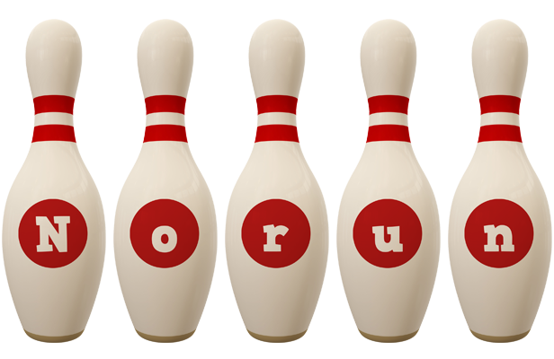Norun bowling-pin logo