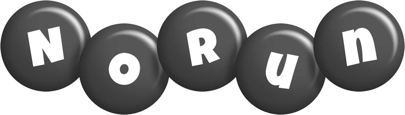 Norun candy-black logo