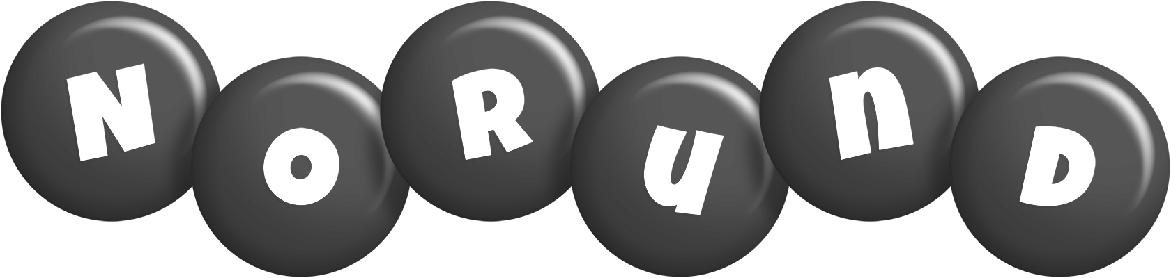 Norund candy-black logo