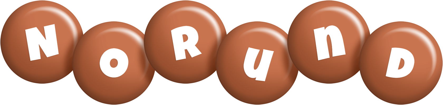 Norund candy-brown logo