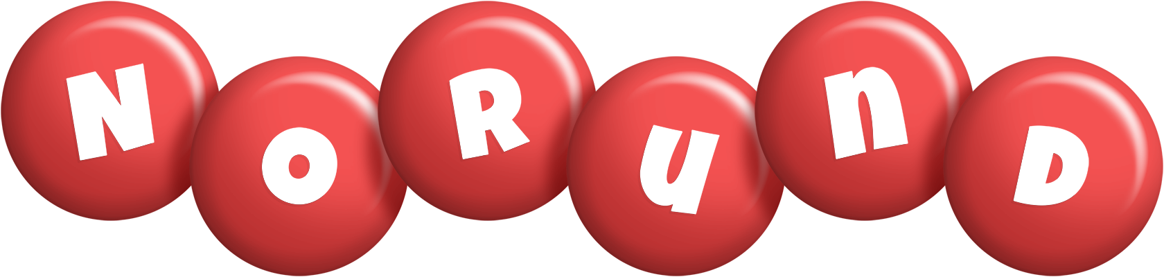Norund candy-red logo