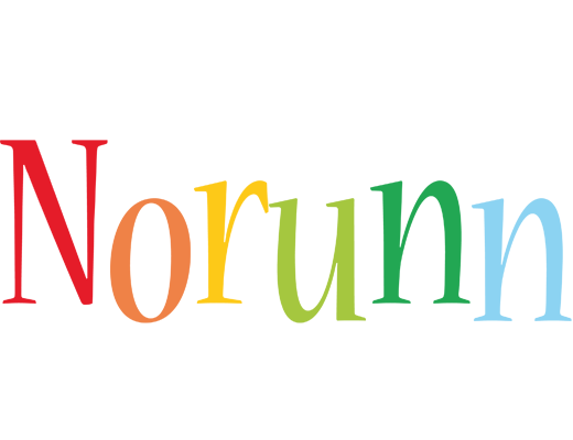 Norunn birthday logo