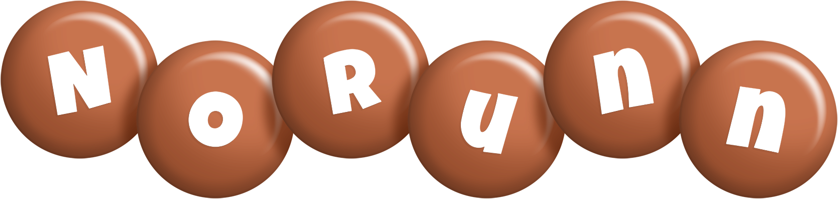 Norunn candy-brown logo