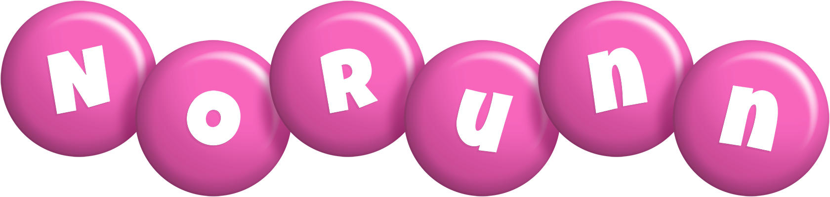 Norunn candy-pink logo