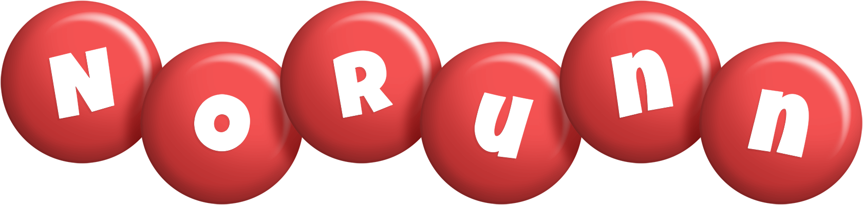 Norunn candy-red logo