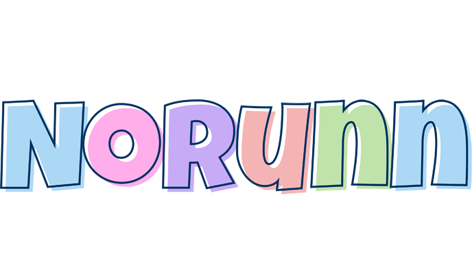Norunn pastel logo