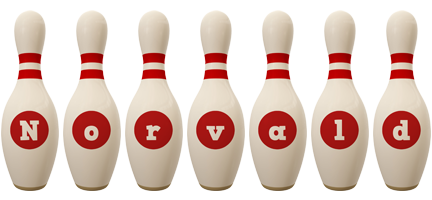 Norvald bowling-pin logo