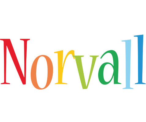 Norvall birthday logo
