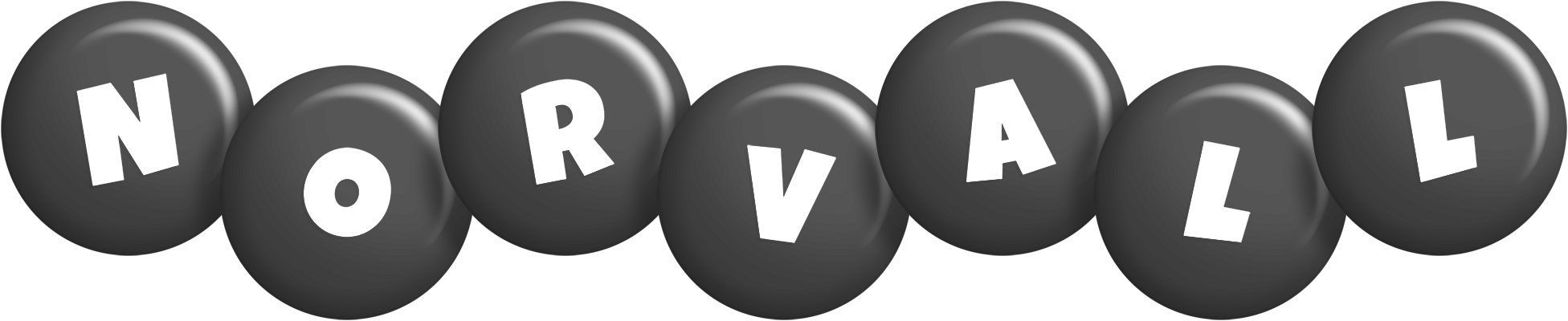 Norvall candy-black logo