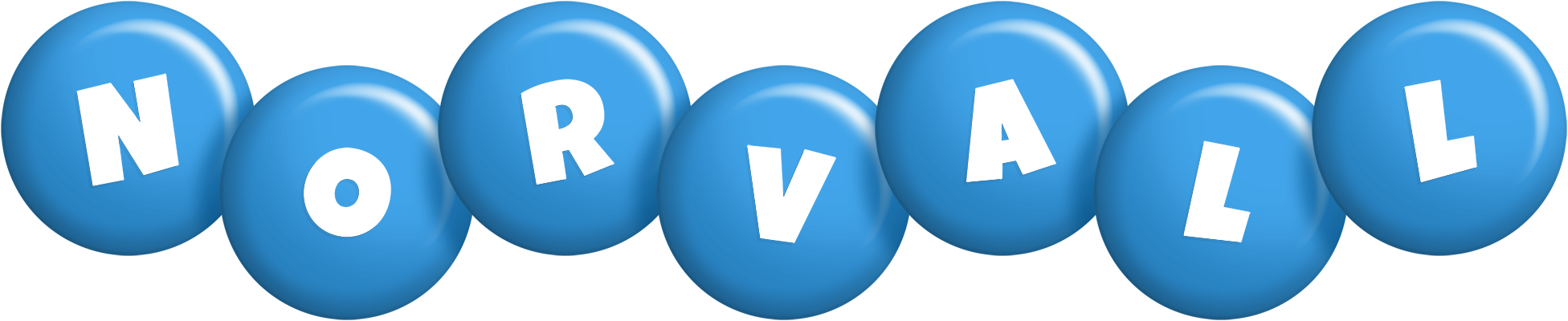 Norvall candy-blue logo