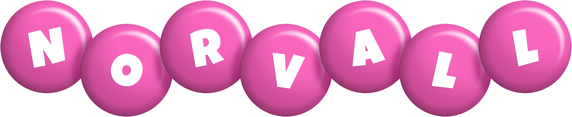 Norvall candy-pink logo