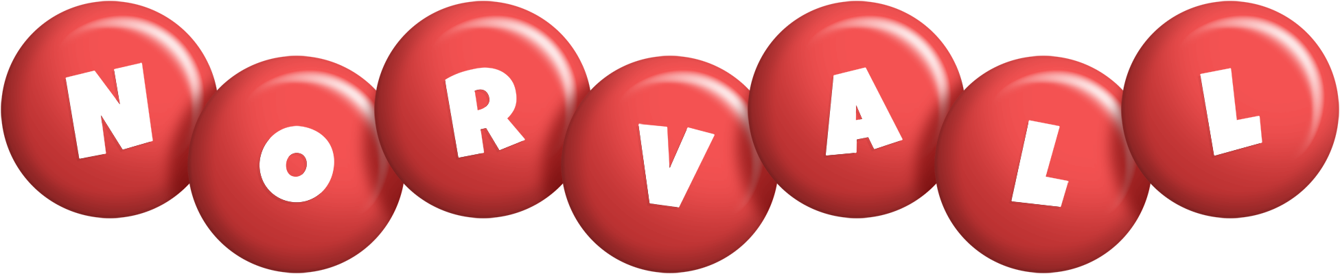 Norvall candy-red logo