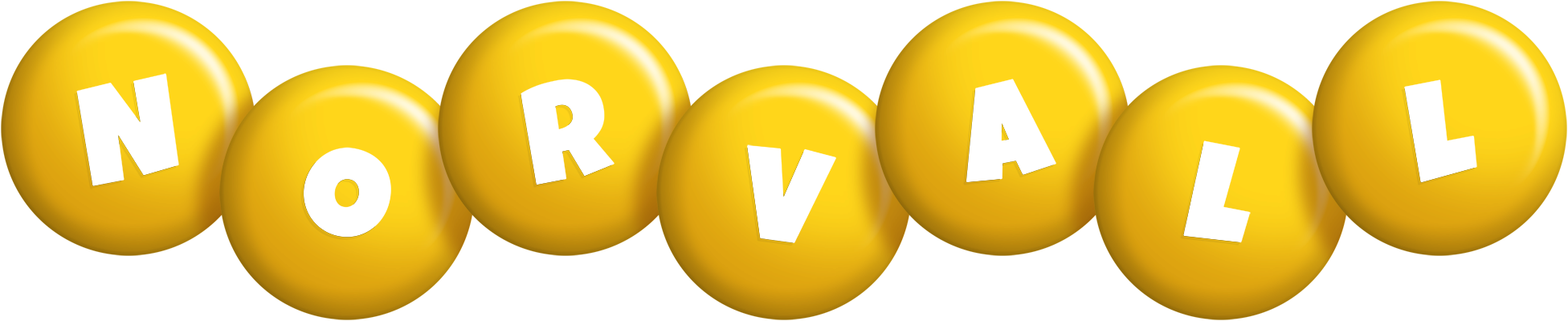 Norvall candy-yellow logo
