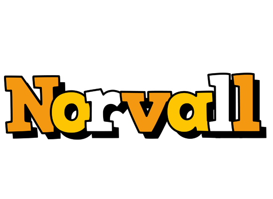 Norvall cartoon logo