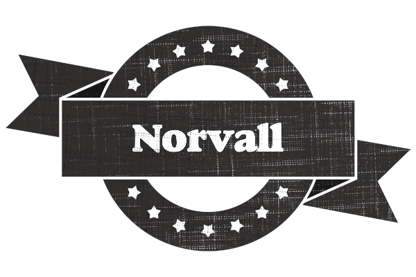 Norvall grunge logo