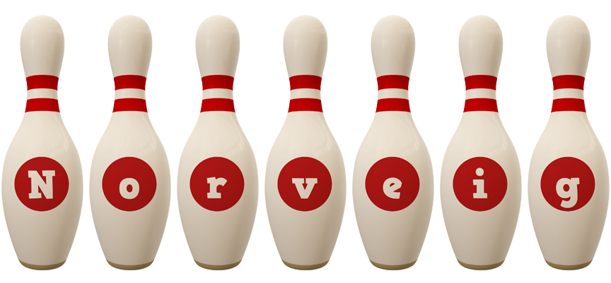Norveig bowling-pin logo
