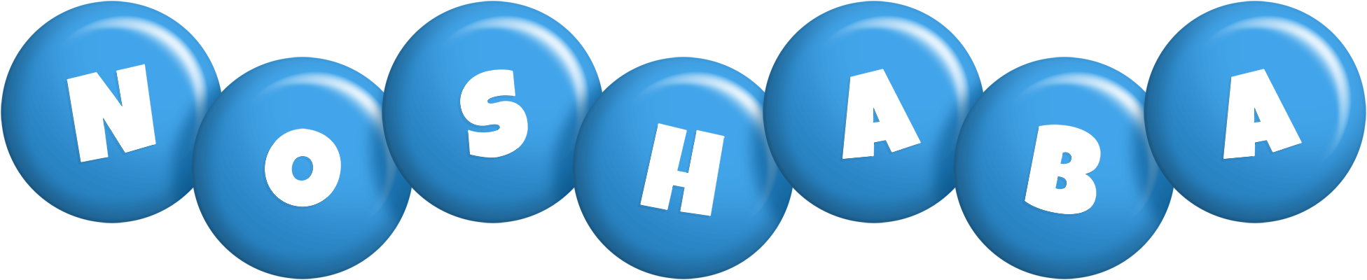 Noshaba candy-blue logo