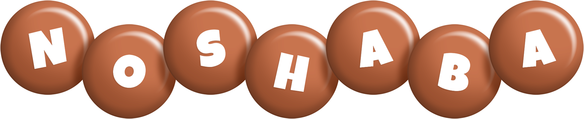 Noshaba candy-brown logo