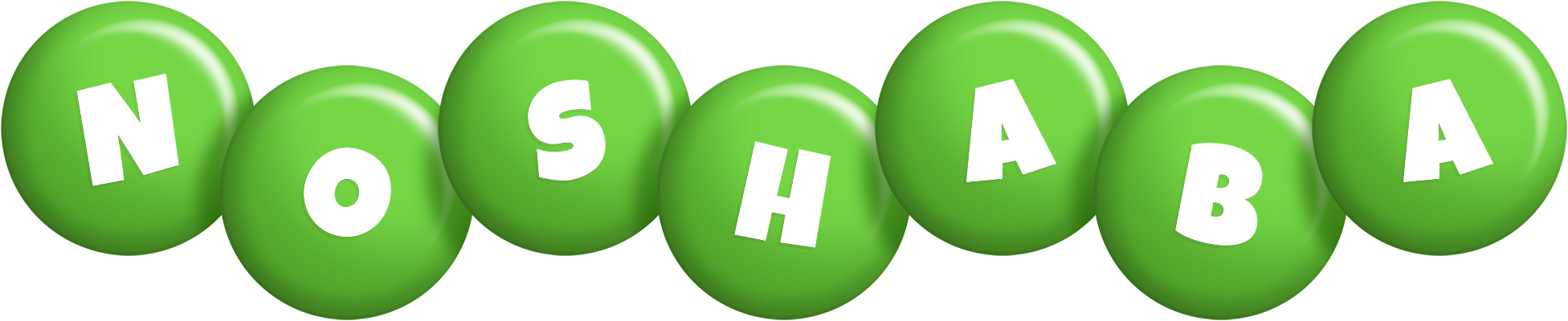 Noshaba candy-green logo