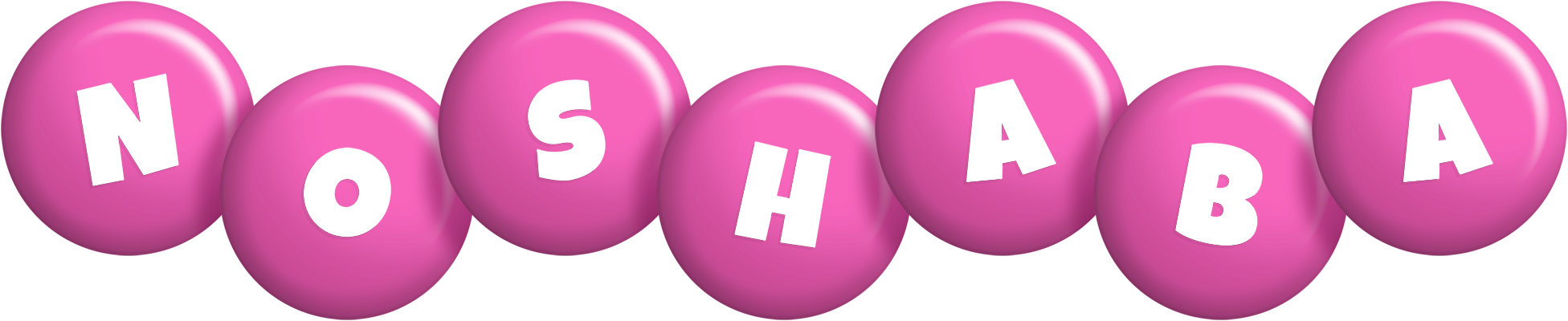 Noshaba candy-pink logo