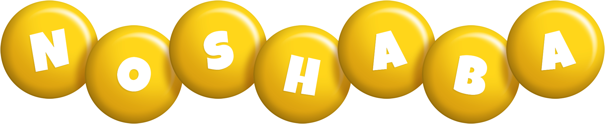 Noshaba candy-yellow logo