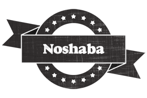 Noshaba grunge logo